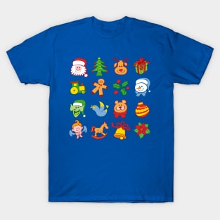 Merry Christmas all stars characters ready for the joyful celebration T-Shirt